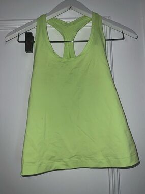 LULULEMON Women’s Neon Lime Racerback Tank Top💚🤍